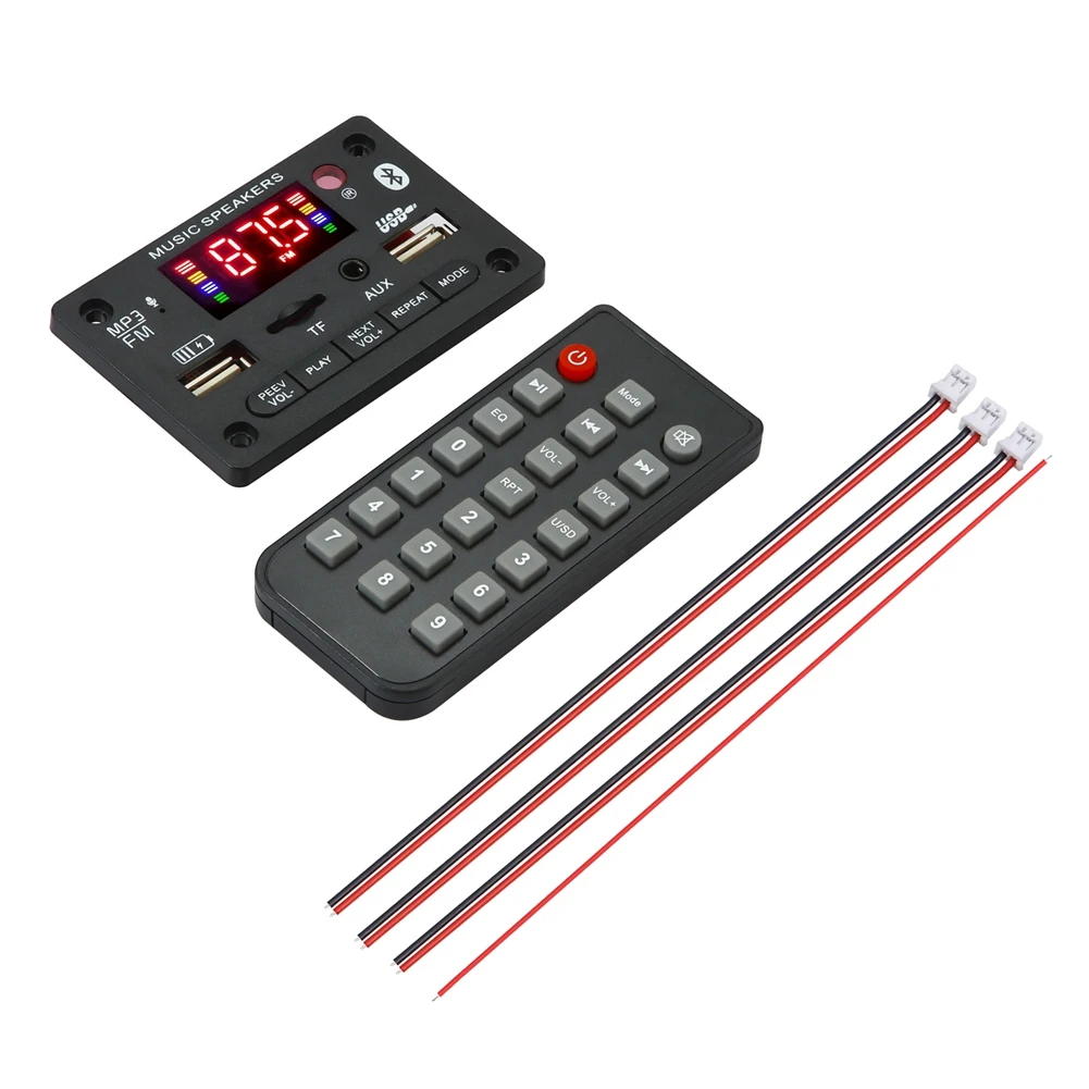 Домашние цифровые Усилители звука 12-24 в 80 Вт усилитель басов аудио Bluetooth декодер