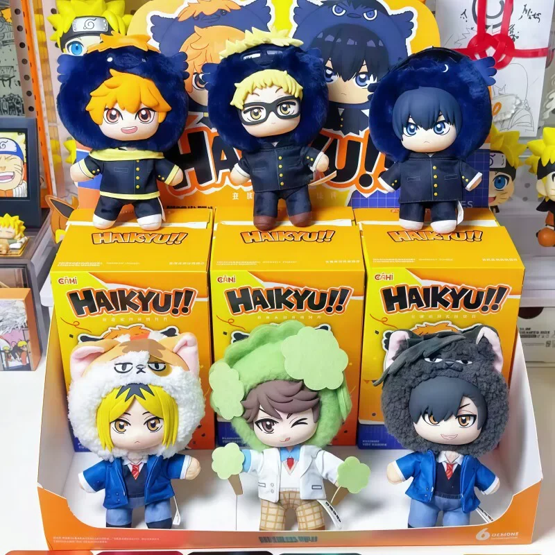 Фото В наличии: Коллекционная аутентичная фигурка-талисман EAKI Haikyuu, серия Blind Box, Хината Шойо, кукла-брелок для сумки, подарок для фанатов аниме №2