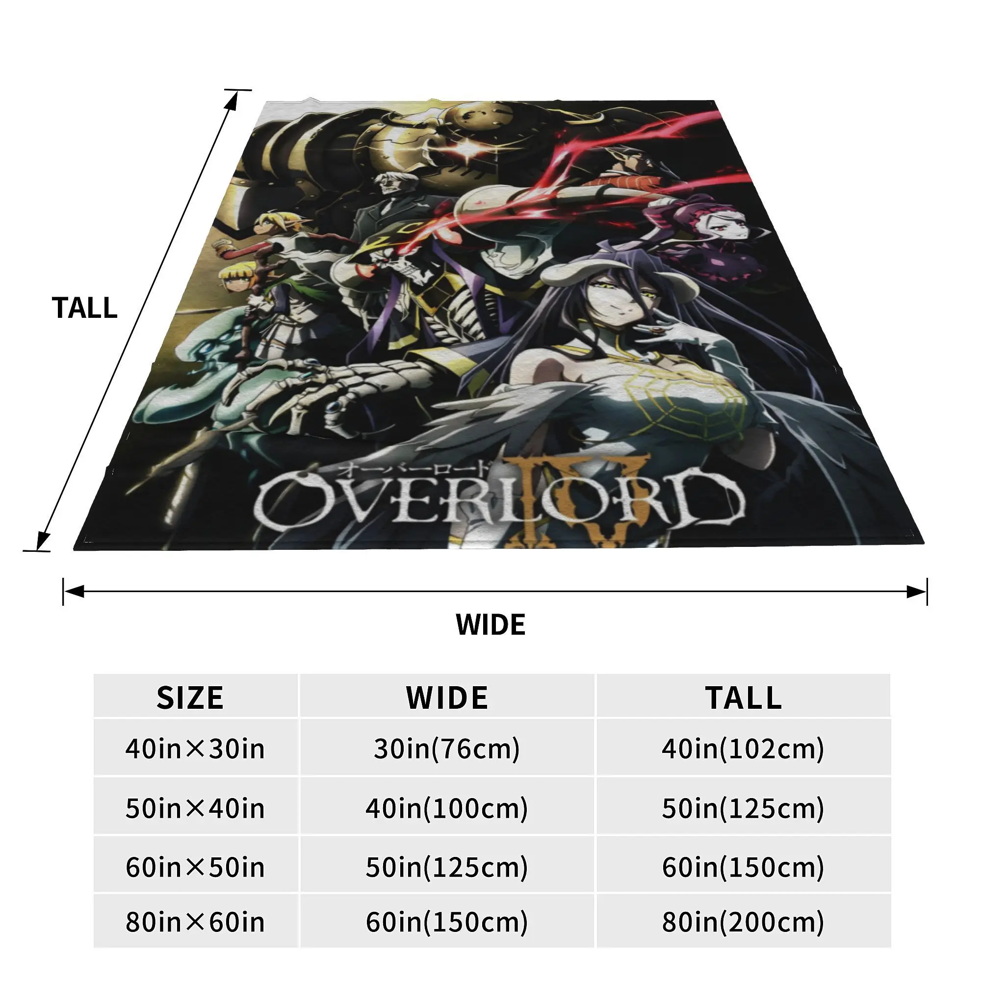 Overlord аниме Япония Манга флисовое одеяло Ainz Ooal платье забавные пледы домашний