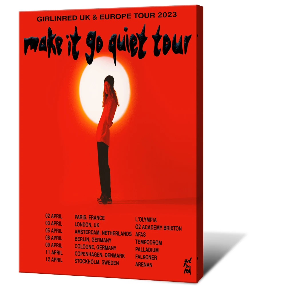 Плакат «Девочка в красном» для украшения дома, холст, певец, настенное искусство, подвесная картина, печать, спальня, декоративная живопись, плакаты, подарок