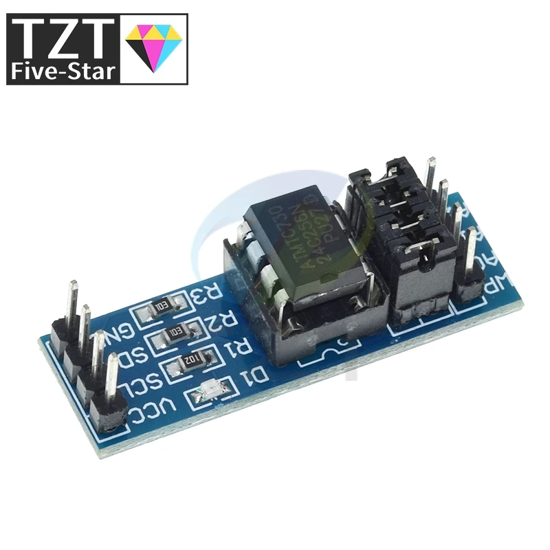 Фото TZT 1/3/5 шт. Новый модуль памяти EEPROM AT24C256 24C256 с интерфейсом I2C для Arduino №3