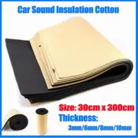 1 Roll 30x300cm Universal Car Sound Proofing Deadening Car Truck Anti-noise Sound Insulation Cotton Heat Closed Cell Foam
