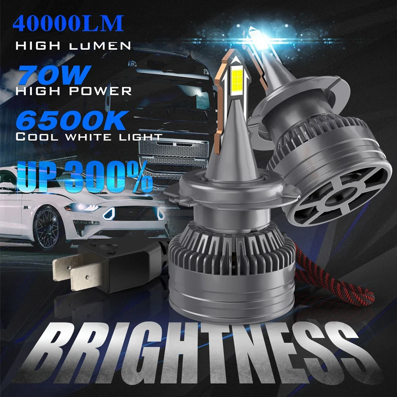 

Turbo 360 Led Headlight 40000LM 6500K 9005 HB3 9006 HB4 H1 H7 H4 H11 H8 9012 HIR2 CSP 3570 Chip Car Fog Light Bulb 140W 12V Lamp