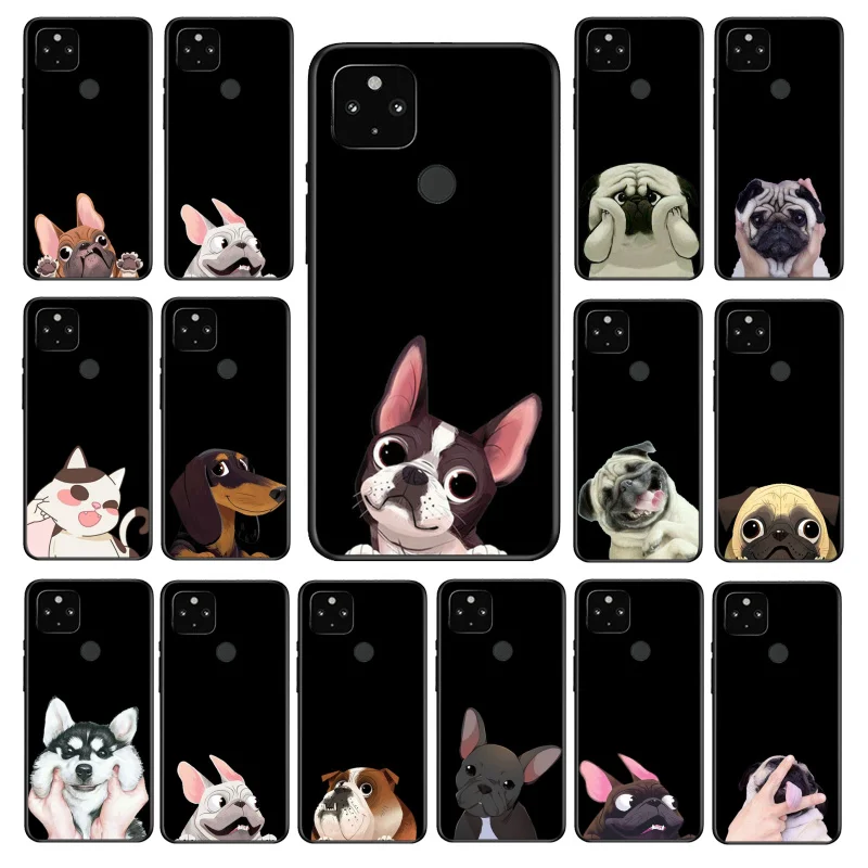 

Cute Pug Dog Bulldog corgi Phone Case for Google Pixel 7 7Pro 6 Pro 6A 5A 4A 3A Pixel 4 XL 5 6 4 3 XL 3A 2 XL