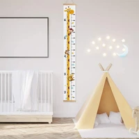 baby growth height chart hanging ruler wall decals for kids boys girls canvas and wood removable measure wall ruler for children