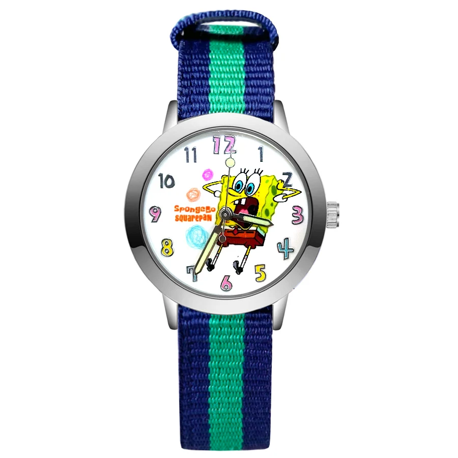 

Fashion Wrist Watches Cartoon Style Children's Kids Student Girls Boys Quartz Leather Nylon Strap Clock JA241