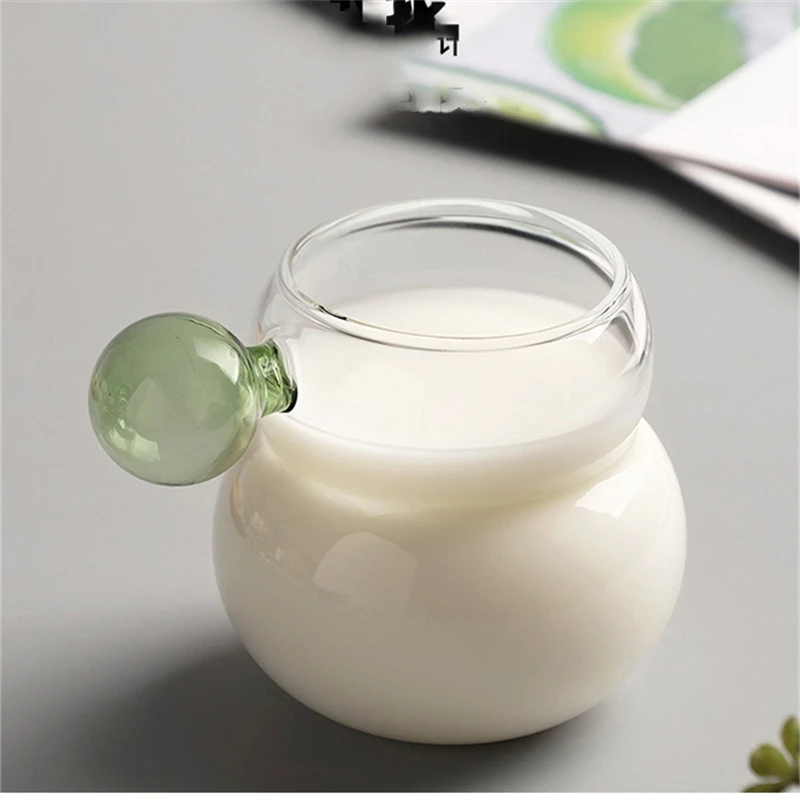 Прозрачная боросиликатная кружка Gass в форме тыквы водное стекло цветные шарики с