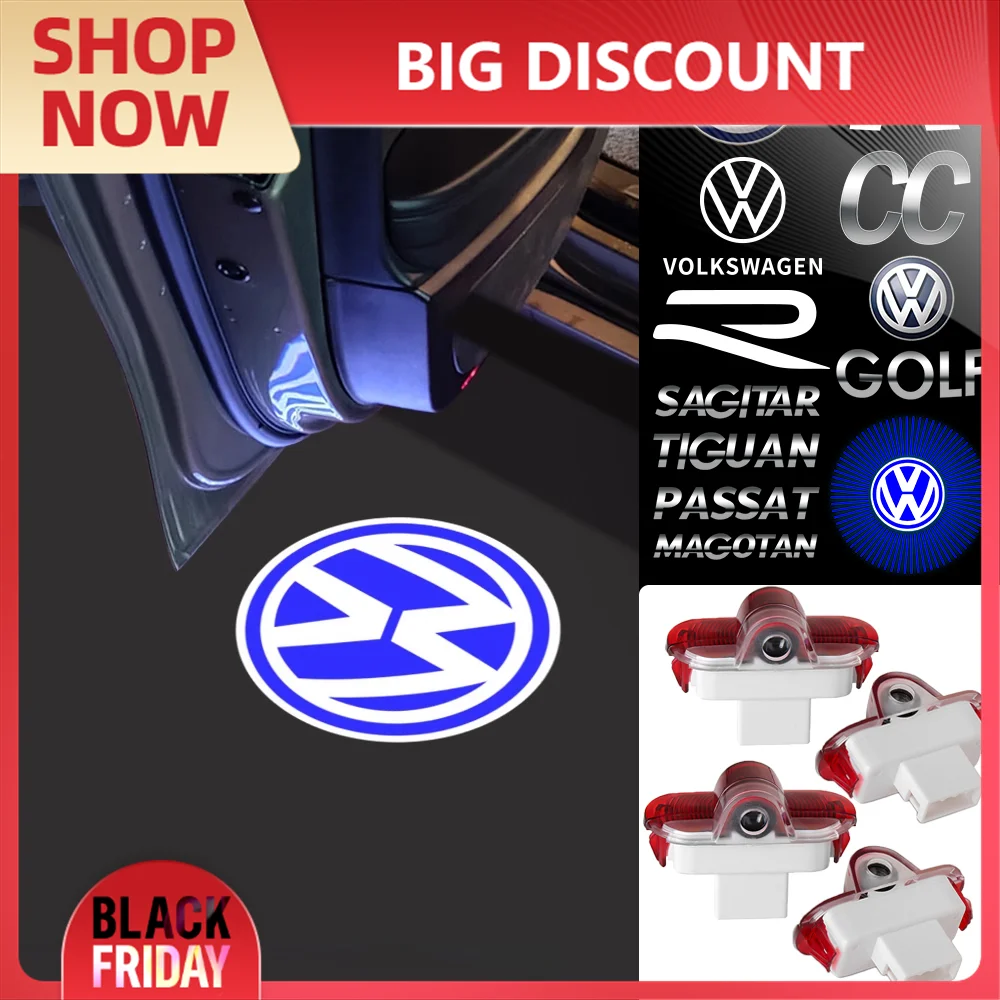 4 шт. светодиодные HD дверные лампы с логотипом автомобиля лазерные проектора для