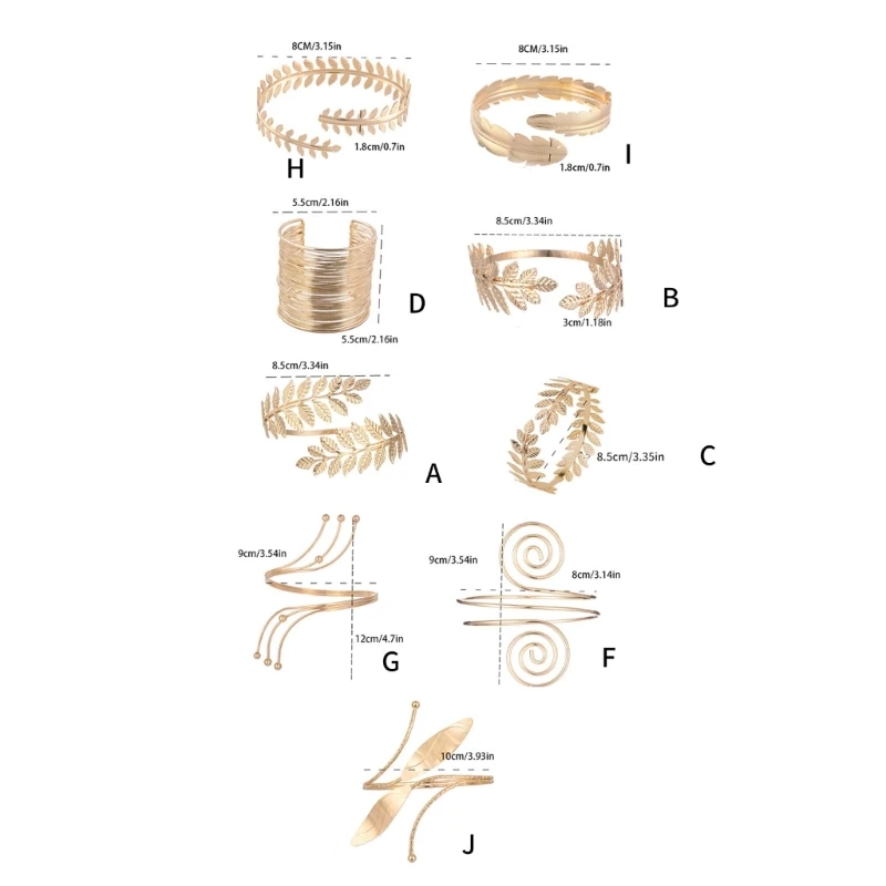 Blingbling Leaf манжеты на верхнюю часть руки современный браслет руку женские