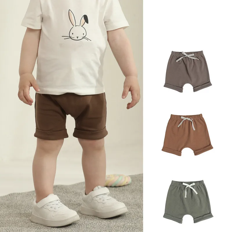 

Летние однотонные спортивные шорты для мальчиков и девочек