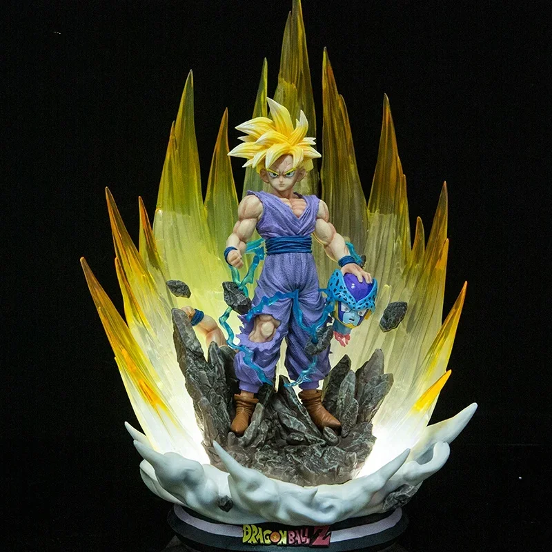 Dragon Ball Son фигурка гохана 42 см Super Saiyan 2 Gk Dbz Cell Аниме фигурки Статуэтки из ПВХ со