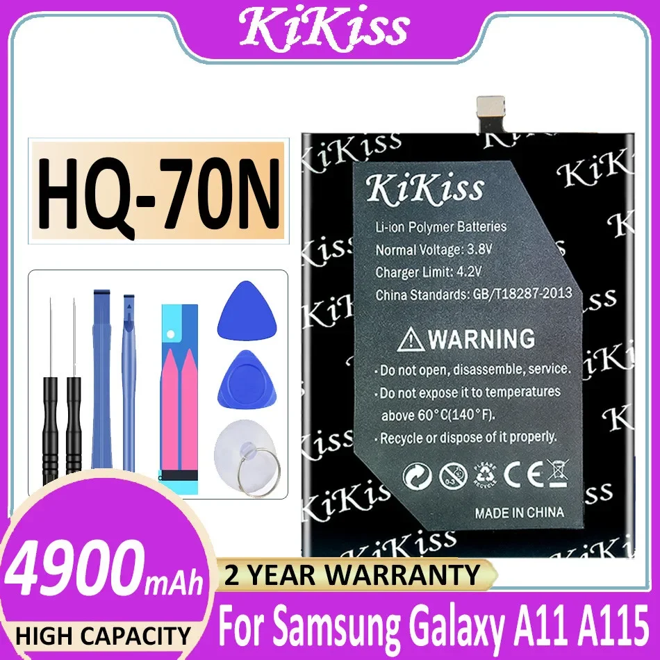 

KiKiss HQ-70N HQ70N 4900mAh Replacement Battery For Samsung Galaxy A11 A115 SM-A115 Mobile Phone Batteries