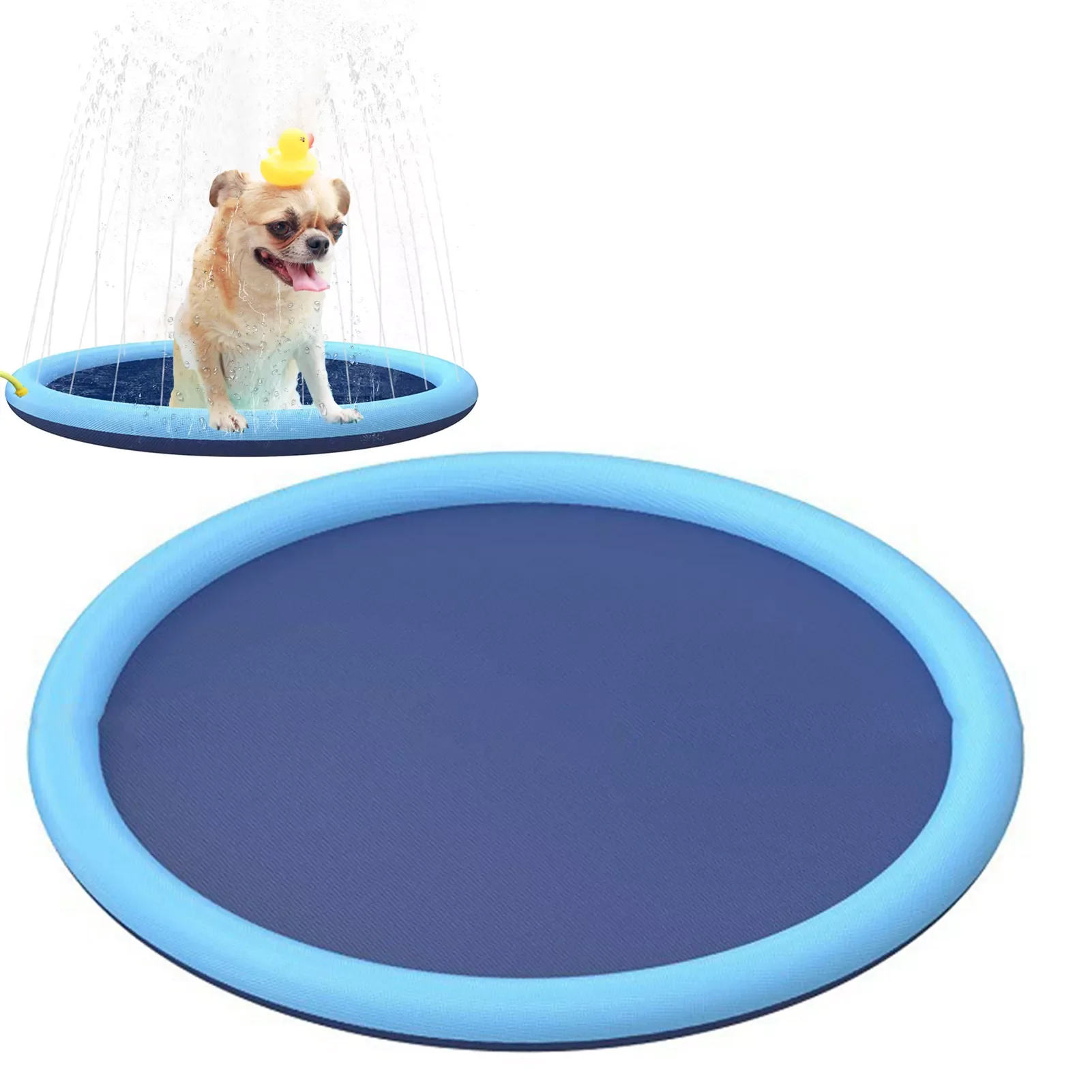 

Non-slip And Dog Dog Sprinkler Water Spray Mat Thickened Durable Bathing Tub Play Mat Pet Summer Outdoor Water Toys Eas