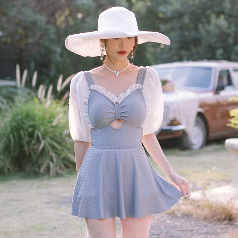 

Женский слитный купальник из полиэстера, с принтом