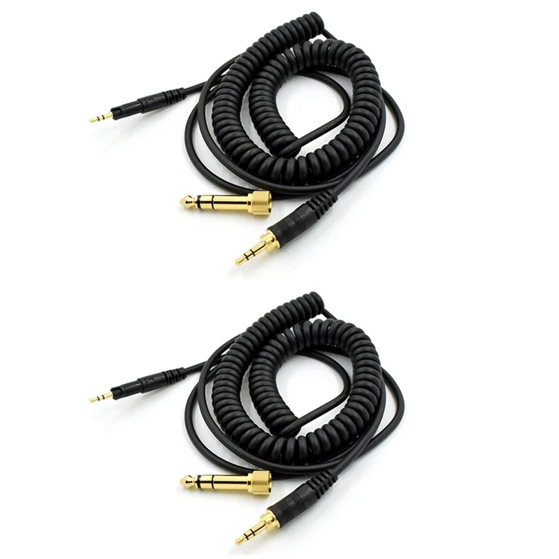 

2 шт. сменный аудиокабель для наушников Audio-Technica ATH M50X M40X, черный, 23 августа T2