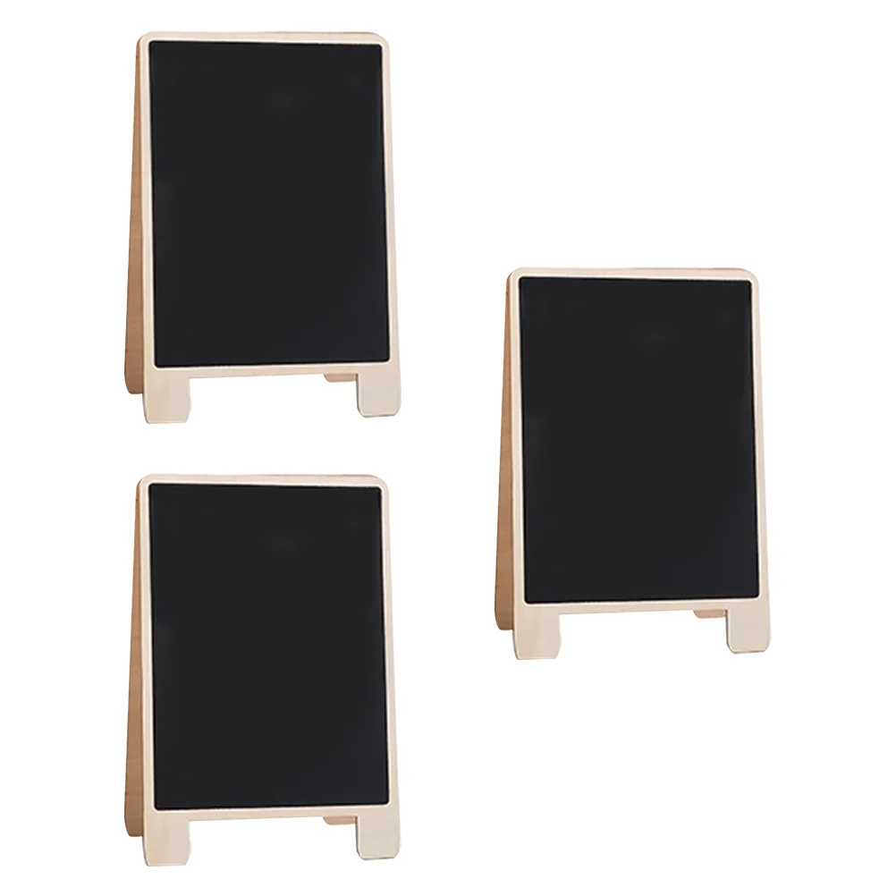 

3 Pcs Message Board Wooden Blackborads Writing Boards Billborads Food Signs Billboards Display Note