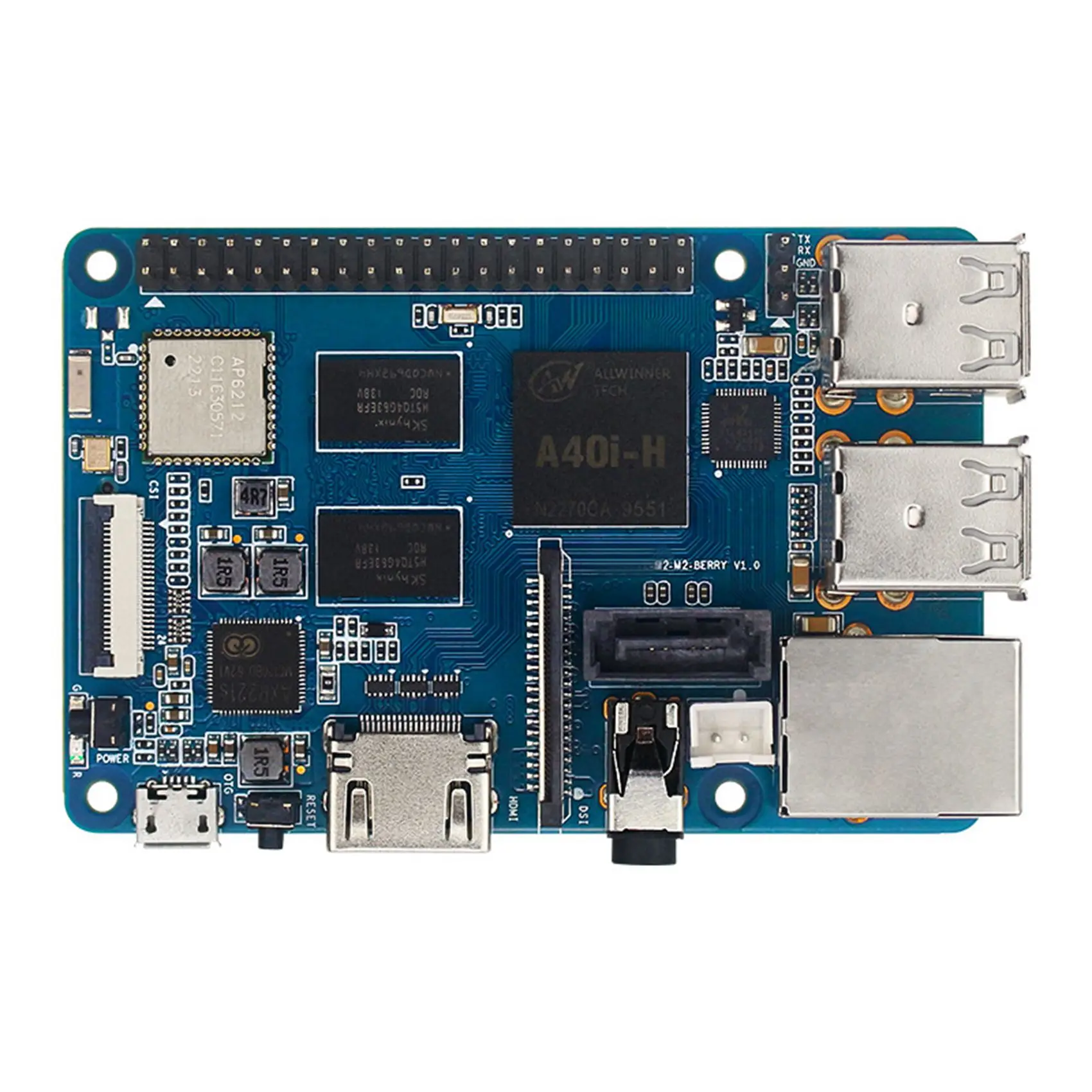 

For Banana Pi M2 Berry Quad Core Cortex A7 Allwinner A40I CPU SATR Interface Gigabit Ethernet Port Development Board