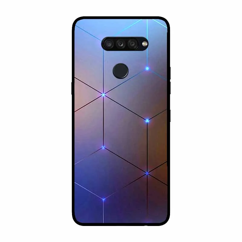 Для LG K50S чехол 6 5 &quotПопулярные рисунки черная силиконовая Мягкая задняя крышка
