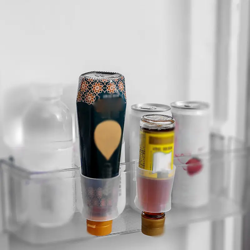 

Fridge Organizers Storage Refrigerator Side Door Divider Clips Organizer For Kitchen Sauce Spice Bottle Rack Kitchen Accessories