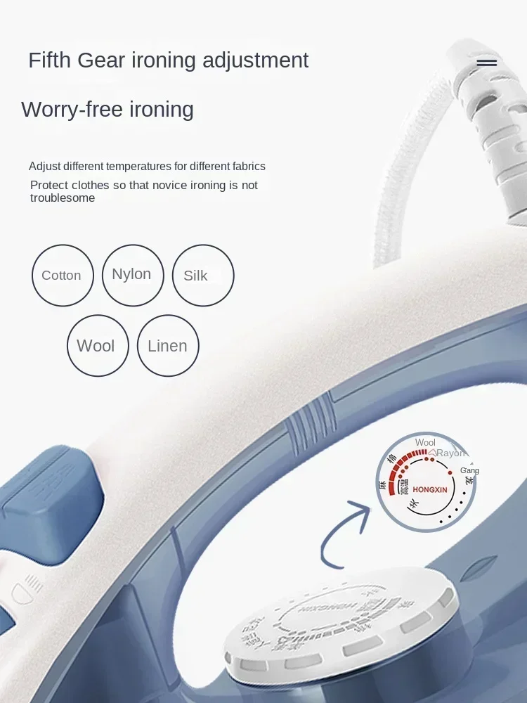Электрический утюг бытовой ручной паровой мини-утюжок для одежды электрический