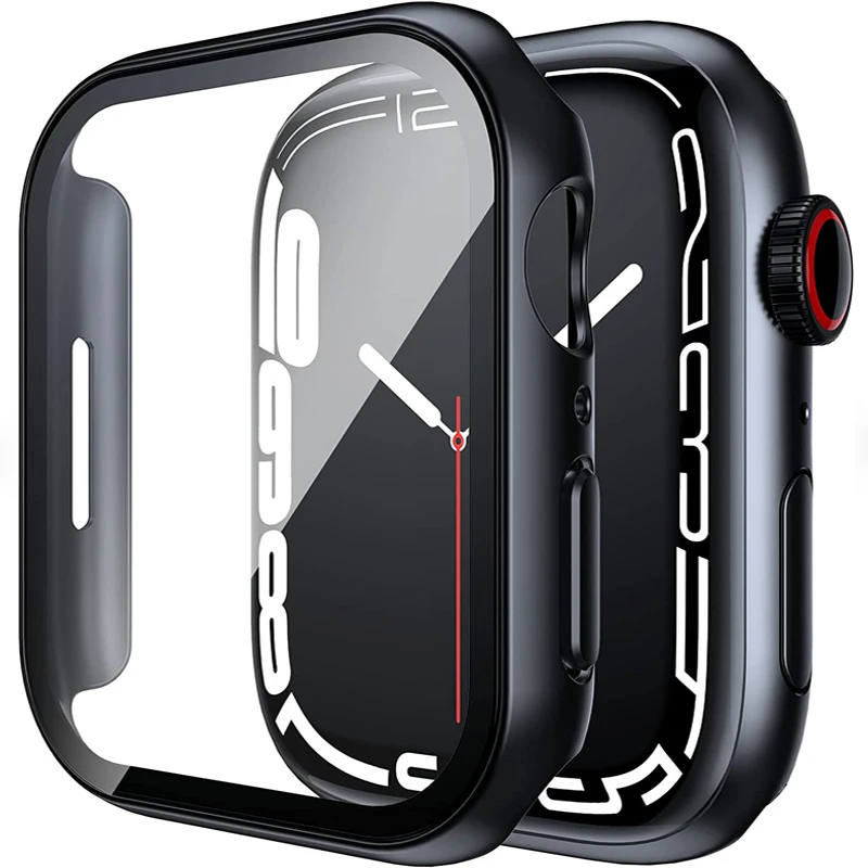 Стекло и крышка для часов Apple Watch, аксессуары для iWatch версии 8, 7, 6, SE, 5, 3, 44 мм, 40 мм, 41 мм, 45 мм, 42 мм, 38 мм