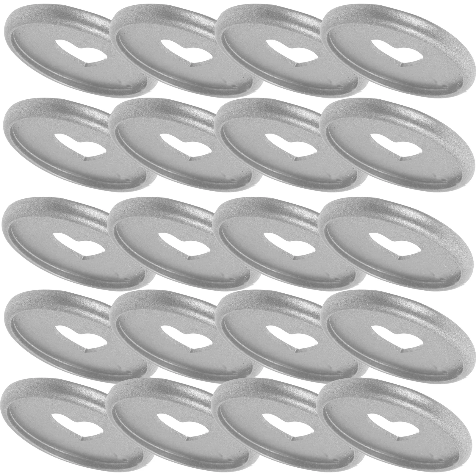 

24 Pcs Heart Binding Buckle Tiny Binder Discs Book Clips Small Buckles Notebook Supplies Diary