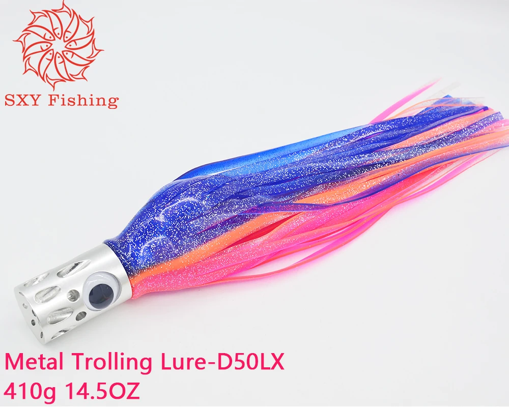 SXY рыболовная металлическая троллинговая приманка алюминиевая головка осьминог