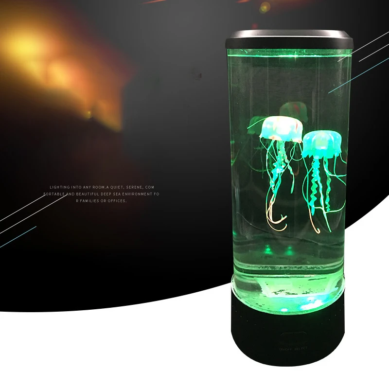 

Christmas Gift Jellyfish Lamp LED Night Light Rechargeable Projector USB LED Decoration Home Switch Table Bedside Cute Colorful