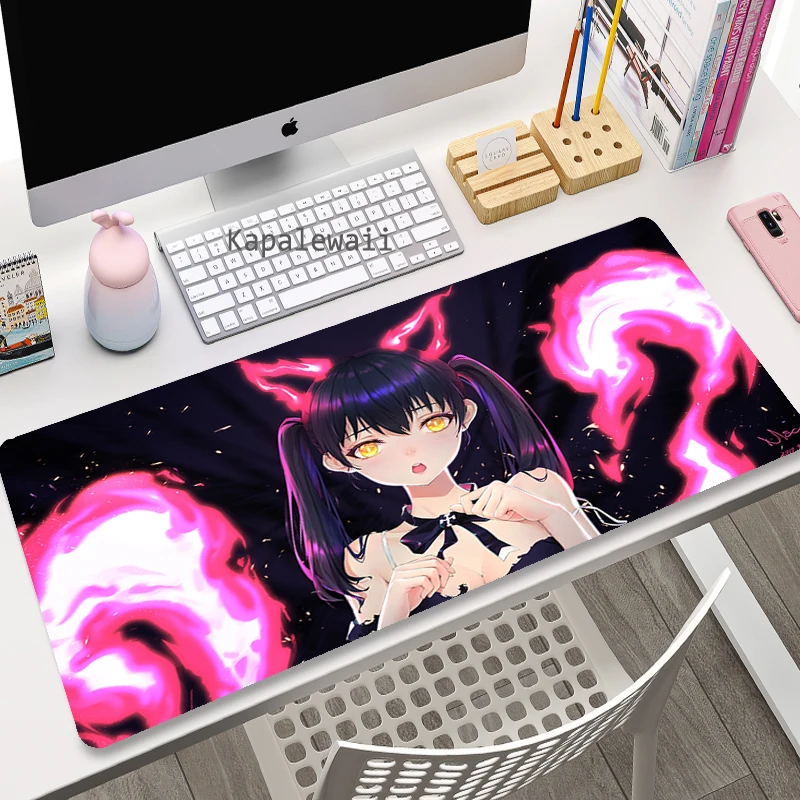 Sexy Cartoon Hololive Mouse Pad Anime Kawaii Cute Girl Carpet Gaming Accessories Computer 30x60 Keyboard Desk Mat LOL Mousepad