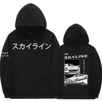 drift 90s anime cartoon ae86 initial d print hoodie sweatshirt mens fashion original streetwear men r34 skyline gtr jdm hoodies