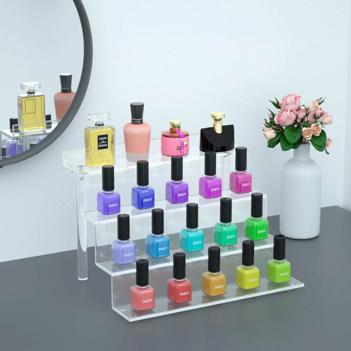 

Transparent Acrylic Jewelry Rack Hand Office Cupcake Rack Dessert Display Rack