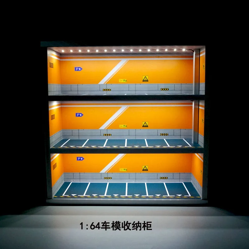 

Alloy Car Storage Cabinet Model Placement Scene Display Rack 1/64 Scale Multi-storey Parking Lot Adult & Child Toy Show Cabinet