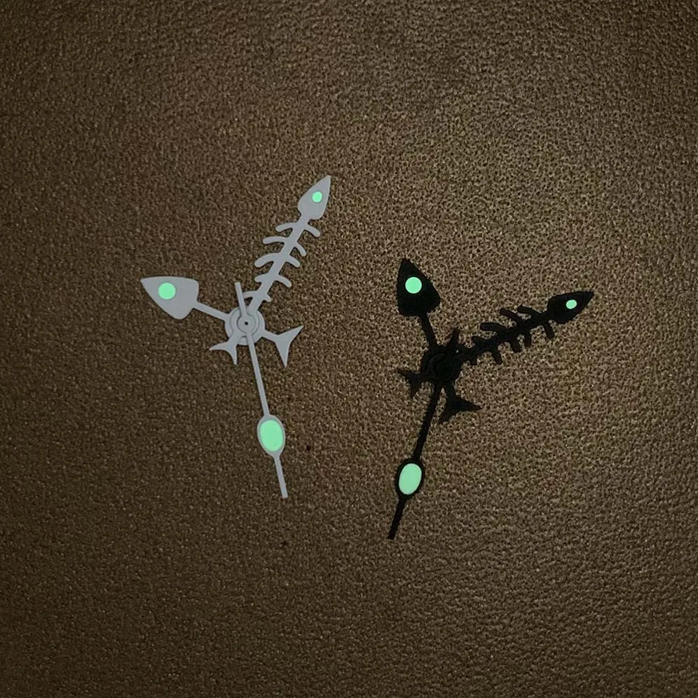 Watch Accessories Needle Green Luminous Fishbone Hand Suitable for Japanese NH35/36/4R/7S Movement