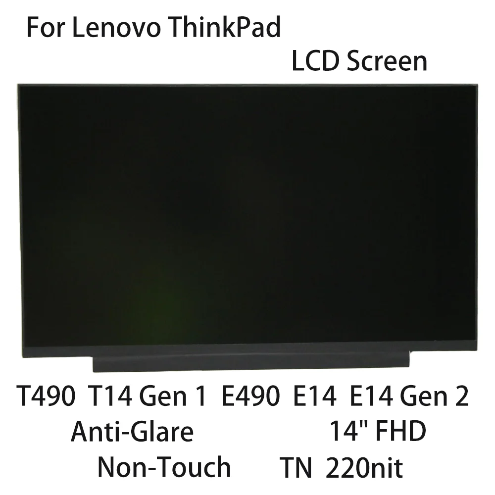14 &quotFHD новый для ThinkPad T490 T14 Gen 1 E490 E14 2 ЖК-экран без сенсорного экрана с антибликовым
