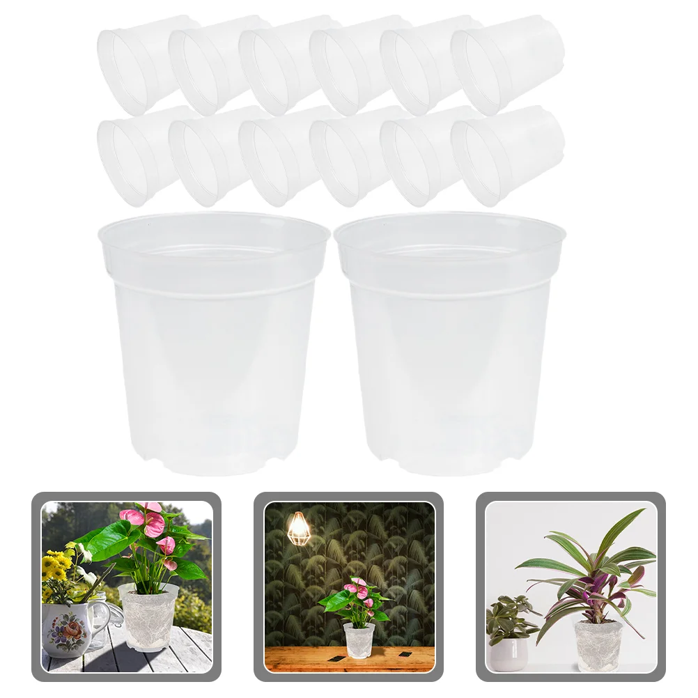 

30 Pcs Flowerpot Gardening Pots Planter Indoor Plants Home Plastic Bowl Planters Outdoor Hydroponics Nursery