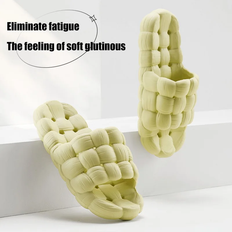 

Women Cloud Bubble Slippers Summer Beach Soft Sole Slide Sandal Casual Men Ladies Thick Platform Indoor Bathroom Anti-Slip Shoes