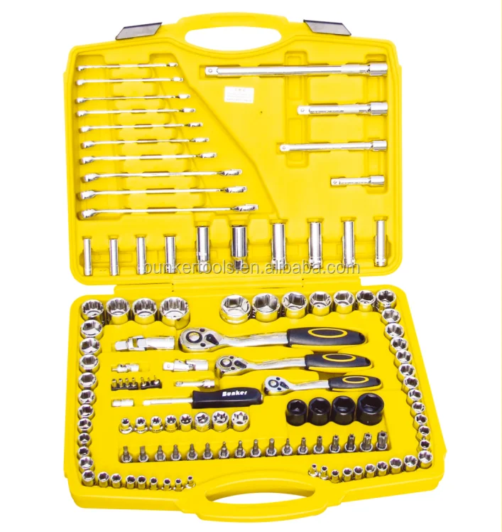 

120pcs 1/4"-3/8"-1/2" series car repair tools set