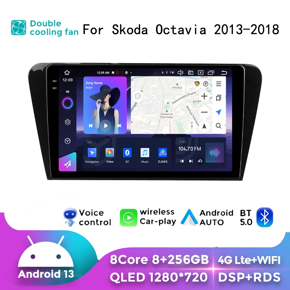 Автомобильная Мультимедийная система на Android 13, с GPS-Навигатором и ...