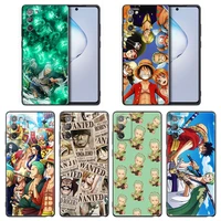 one piece for samsung galaxy note 9 10 lite 20 ultra case for samsung m52 5g m22 m32 m12 m62 f62 soft cover zoro luffy hot anime
