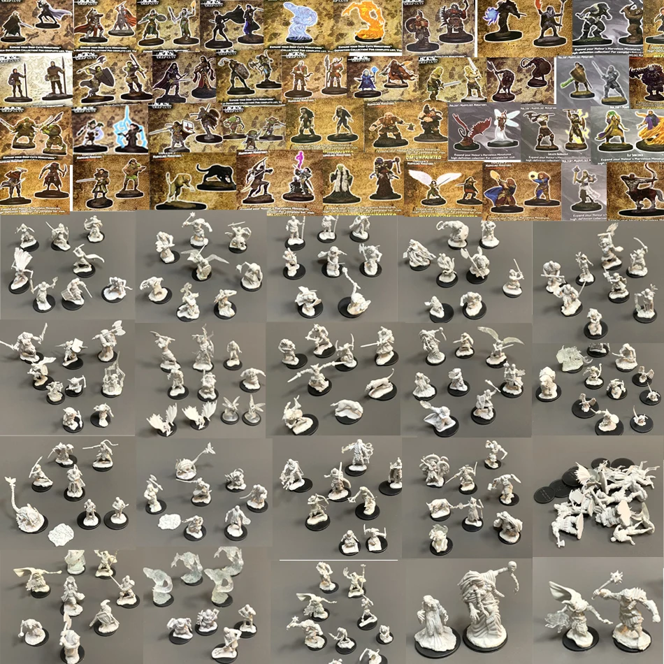 Pathfinder битвы настольная игра миниатюры человек друид эльф истребитель карлик Aasimar