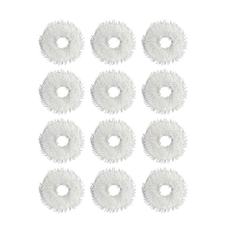 

12 Pcs Mop Cleaning Pad Replacement Mop Cloth For Ecovacs N9+/K10 Robot Vacuum Cleaner Parts