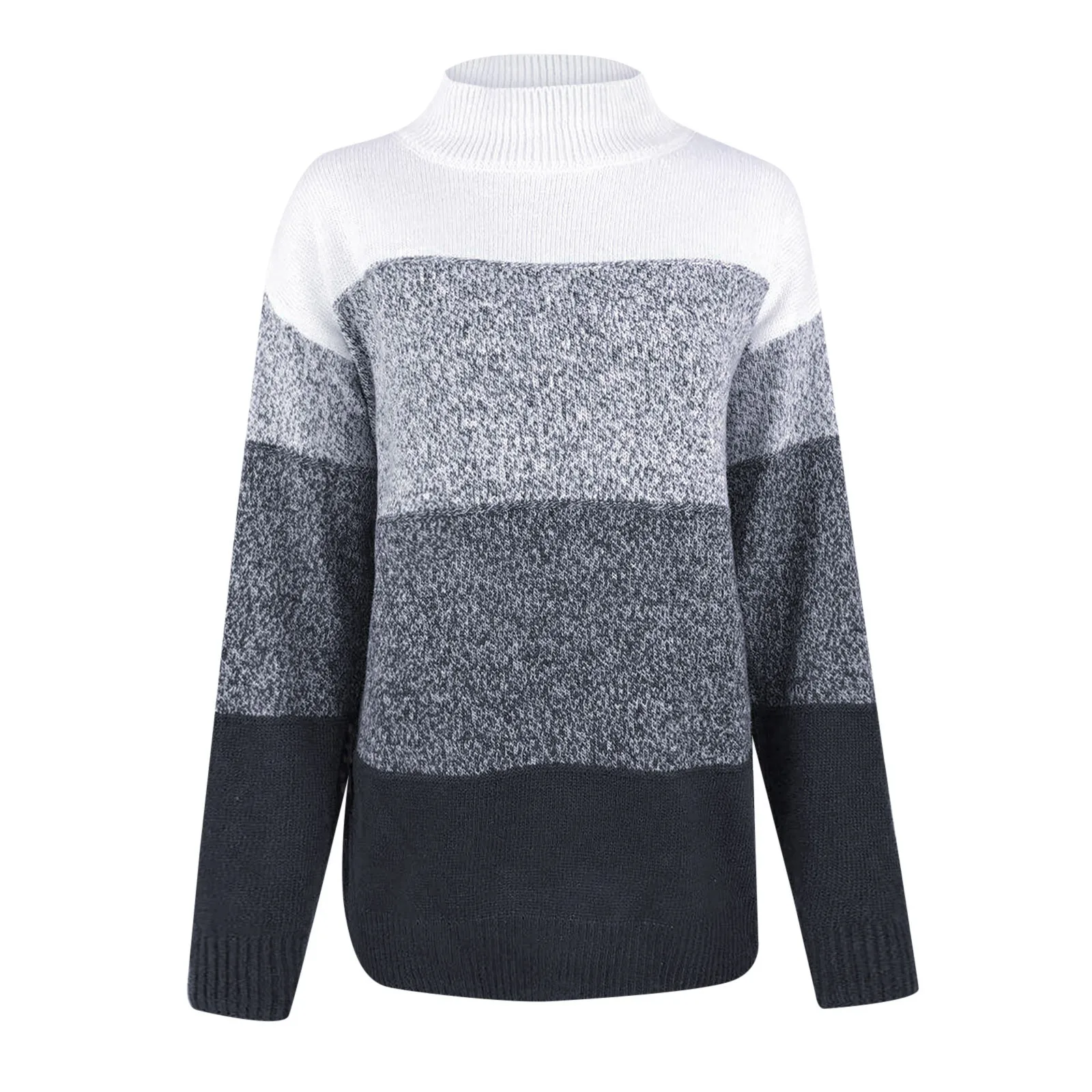 Женский вязаный свитер мягкие полосатые пуловеры базовые свитера повседневная