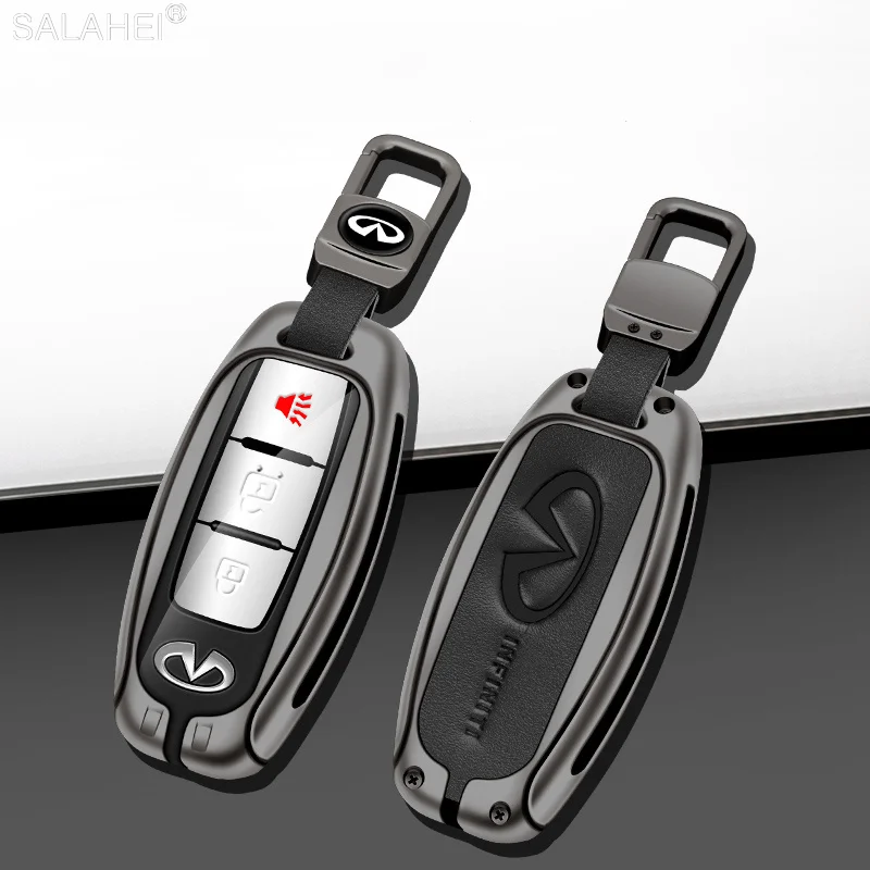 

Zinc Alloy Leather Car Key Cover Case Holder For Infiniti ESQ JX35 FX35 FX45 Q50 Q60 Q70 QX55 G37 QX50 QX60 QX80 EX3 Accessories
