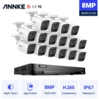 Система видеонаблюдения ANNKE, 4K Ultra HD, 16 каналов, 8 Мп, DVR, 16 камер 8 МП