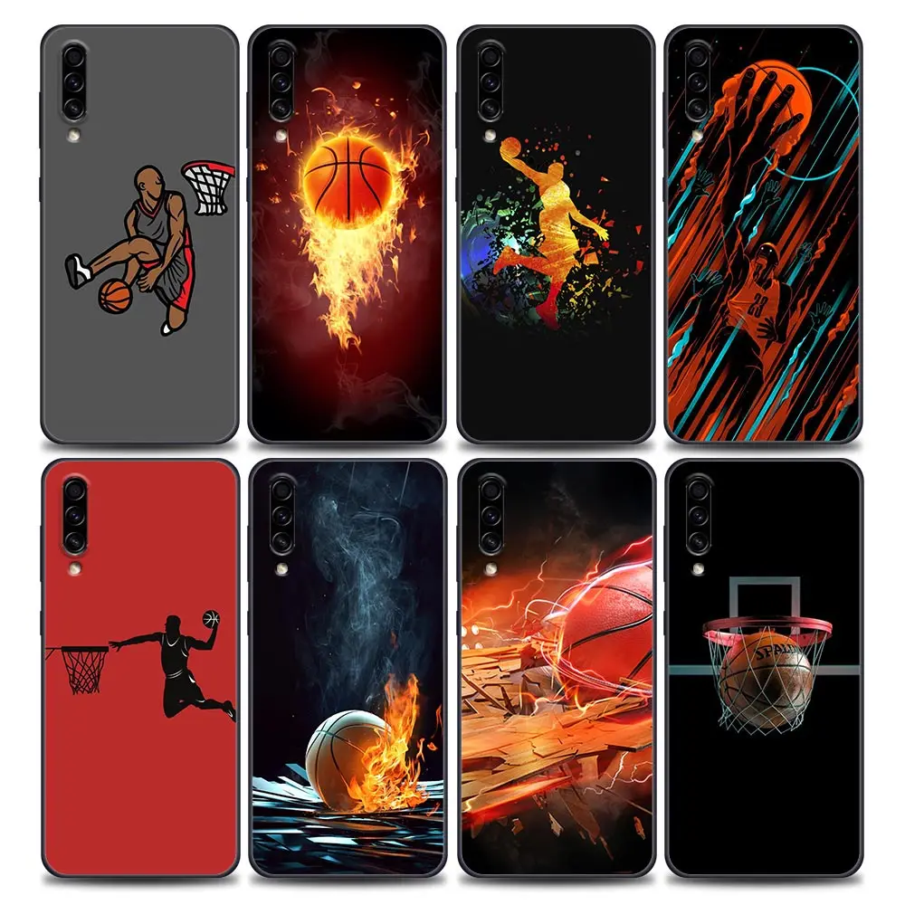 

Funda Case for Samsung A10 A10S A20 A30 A30S A40 A50 A60 A70 A90 Note 9 10 20 Plus Lite Ultra 5G Case Basketball Game Of Dunking