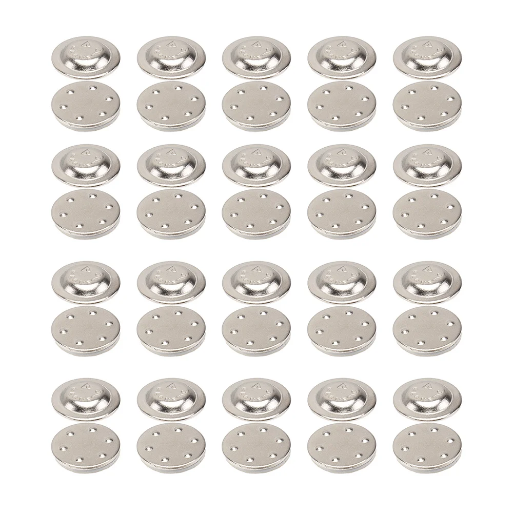 

20 Pcs Clip DIY Magnet Button Round Buttons Badges Magnets Scarf Circle Stamping Iron Parts