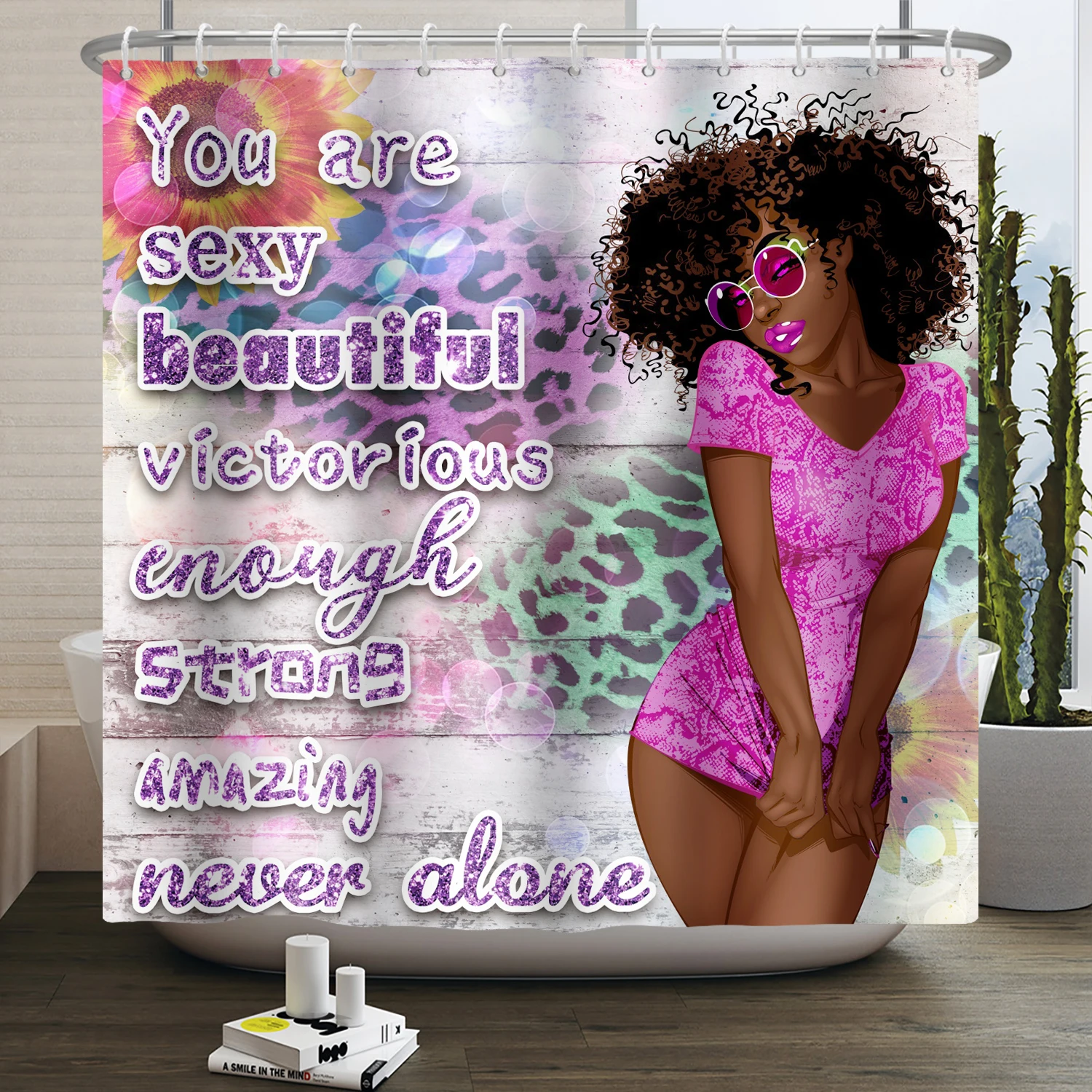 

Cartoon Sexy Women Girl Bath Curtain Waterproof Shower Curtains Polyester Bath Curtain for Bathroom Home Decor with Hooks