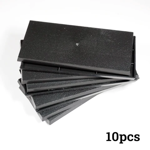 Пластиковые прямоугольные основания 50x100 мм wargame base world