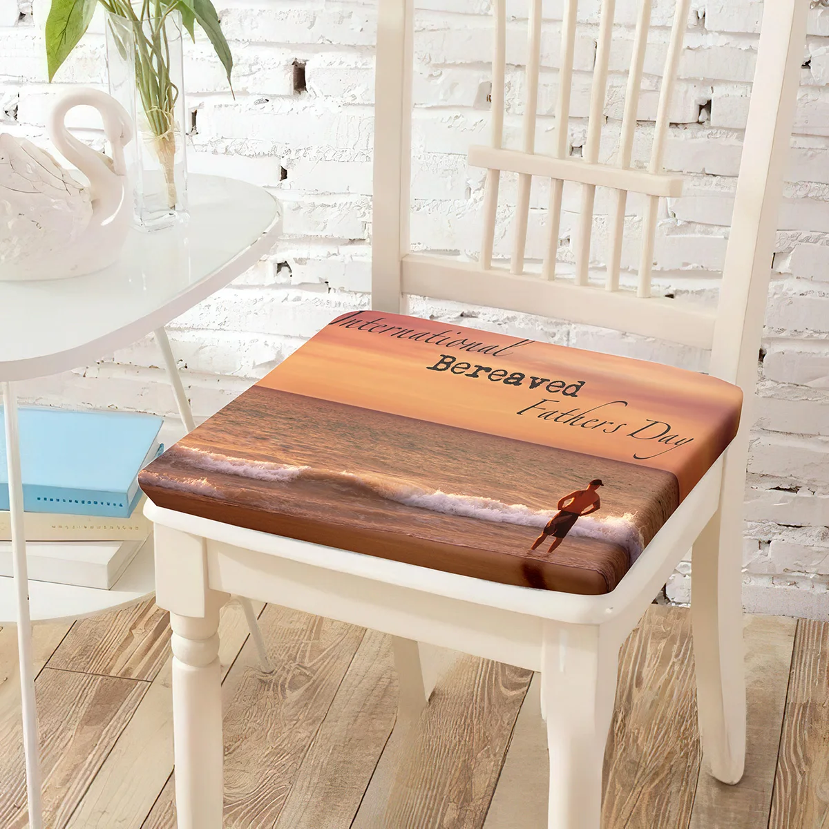 

Father's Day Printed Chair Cushion Soft Breathable Equipped with Invisible Zipper Chairs Pad for Reading Watching TV Pads Decor