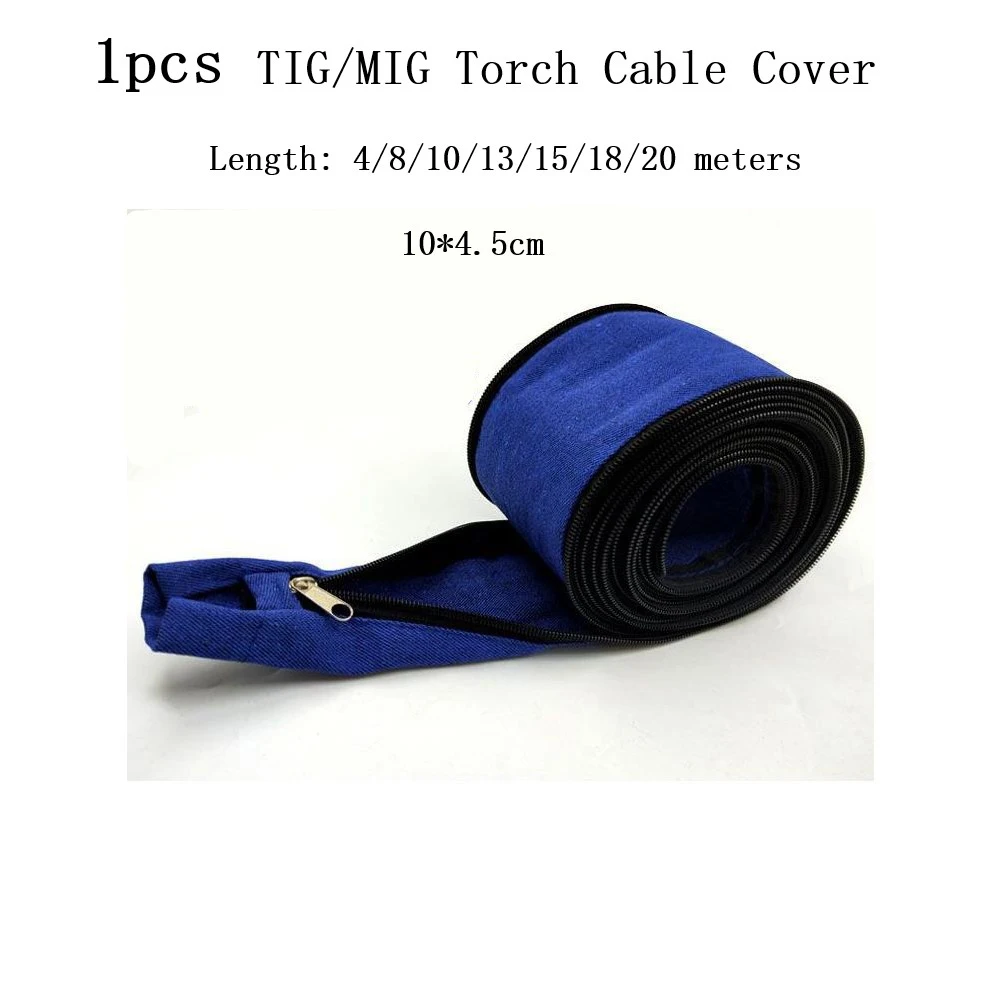 

1PCS High Quality Blue TIG/MIG Welded Torch Cable Cover With Pull Chain 4.5CM For Torch Cable Jacket Welding Tool Accessories